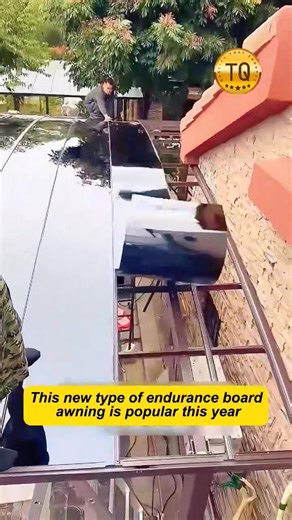 5.3K views · 20 reactions | Terrace PC board canopy. #awning #awnings #carporch #patio #gardendesign #roof #metalroof #outdoor #gazebo #retractable #pergola #blinds #sunroom #sunshade #tottme | Chinawindoors | Facebook