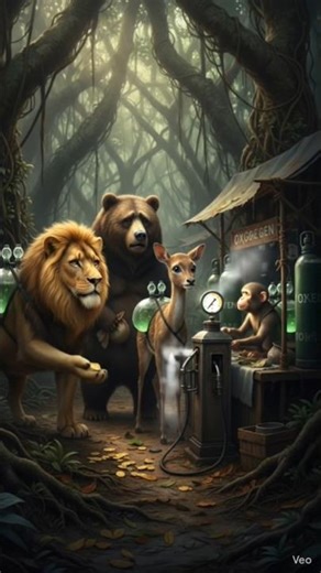 pollution 😱 | #ai #aivideo #cartoon #pollution #delhi #jungle