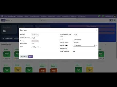 Hotel Management System - Agent & Commission Management Odoo