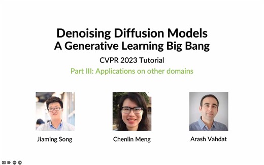 CVPR23 Tutorial | Diffusion models for Inverse problem, 3D vision and Video