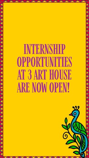 3 Art House on Instagram: "Apply for Internship at 3 Art House 🦋 This 3-month internship is a mutually beneficial experience, crafted to immerse participants in a community-driven creative ecosystem. It provides meaningful learning, substantial responsibility, and hands-on support to the studio. Upon completion, all interns receive a certificate, with the opportunity for a paid part-time position based on demonstrated performance. Primary Responsibilities Interns provide direct studio support t