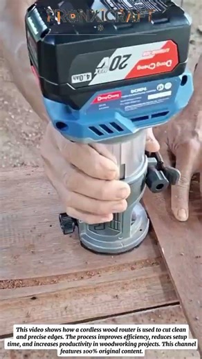 Cordless Router Wood Cutting | Fast & Precise Woodworking Process