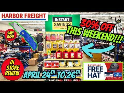 Harbor Freight 30% Off Sale Finds You Can't Miss! April 24th To 26th
