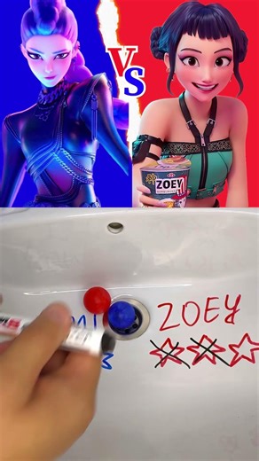 ZOEY vs RUMI⚡️ Which is Better?🤯#shorts #vs #kpopdemonhunters