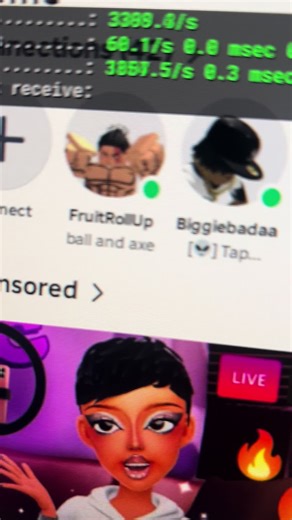 3000 FPS on the Roblox main menu screen