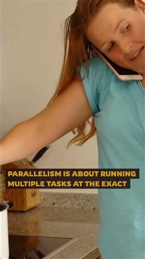 Concurrency vs parallelism #ai #tutorial #tech