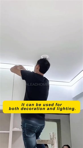 Aluminum alloy linear lights that require no grooving or ceiling installation#lamp #light #led #lightingdecor #homedecor #homedecoration #interiordesign #homeowners #interiordesigner #madeinchina #art #christmas | Alead Home Intelligent