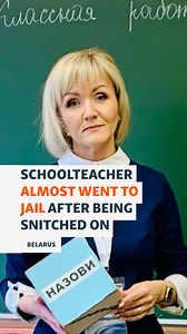 3.7K views · 59 reactions | Imagine you’re among the best schoolteachers in your country, and then the police comes after you for “brainwashing children.” Why? Because you got snitched on. #belarus #belaruslifetoday #rfe_rl | Radio Free Europe/Radio Liberty | Facebook