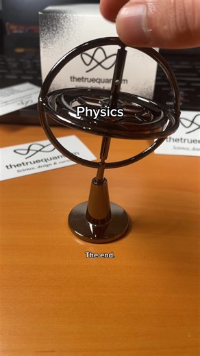 (Link in bio). A real science experiment you can recreate at home 🏠 #physics #science #fun #amazing #gyroscope