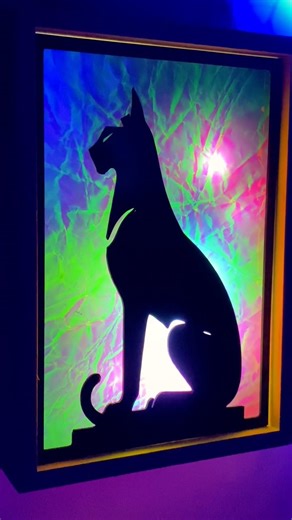 I Made a Glowing Egyptian Cat Goddess! #diy #craft #dailyshorts