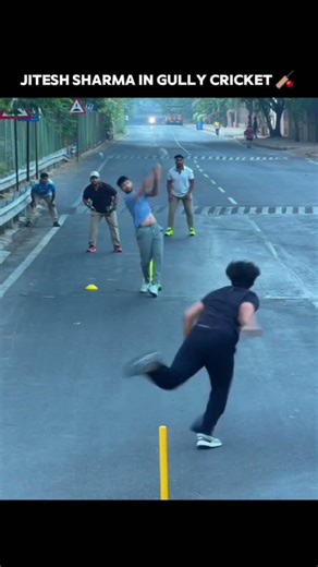Jitesh Sharma in Gully Crucket 🥵 | #cricket #trend #ipl #viral