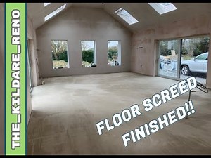 Irish House Renovation Blog: Part 22 - Underfloor Heating Pipes & Liquid Floor Screed Install
