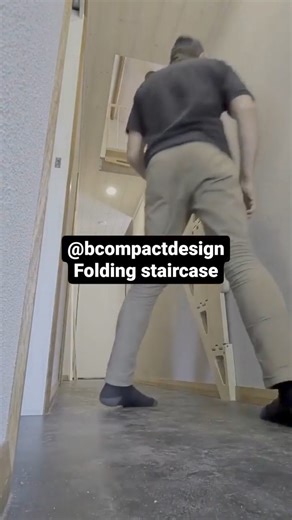20 reactions | Check out this amazing space-saving collapsible staircase from Australian company Bcompact | Living in a shoebox | Facebook