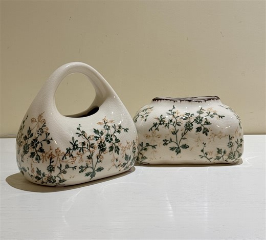 Handmade Floral Ceramic Tissue Box Cover, Farmhouse Home Decor - Etsy