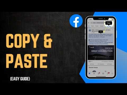 How To Copy & Paste On Facebook