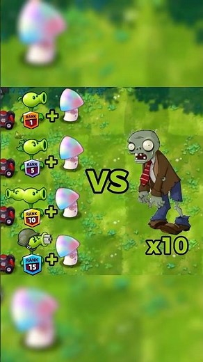Hypno-shroom VS 10 Zombies🔥 #plantsvszombies #pvz