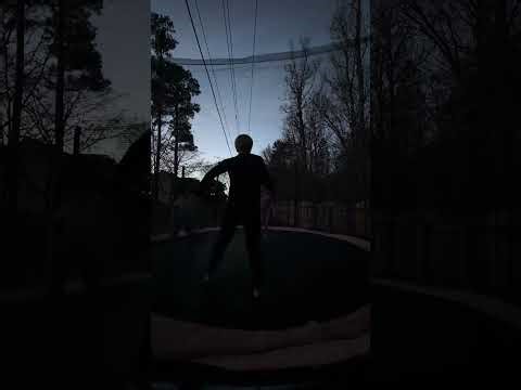 Soccer on the trampoline