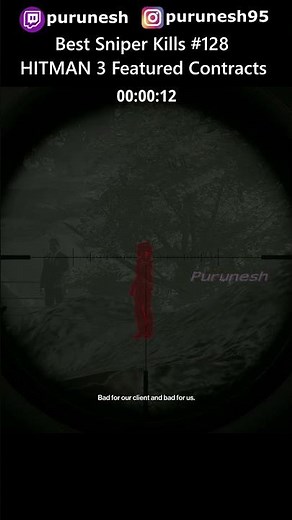 Best Sniper Kills #128 🎯😎 HITMAN 3 Featured Contracts #shorts #gaming #hitman3 #hitmanwoa #speedrun