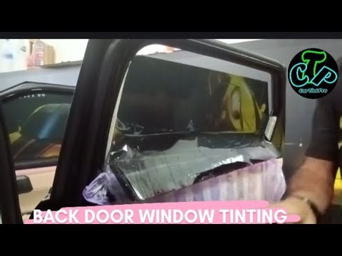 Back Door Window Tinting Installation Step by Step | Pro Car Tint Tutorial