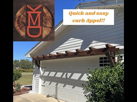 How to build an easy & cheap garage door pergola