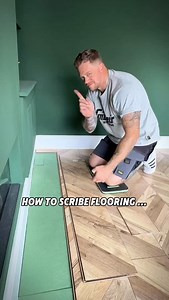 How to scribe your flooring the easy way … #carpenter #diy #tips #tipsandtricks #lifehacks #howto #floor #flooring | David Finnegan