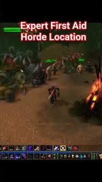 Expert First Aid location for Horde. World of Warcraft Classic.