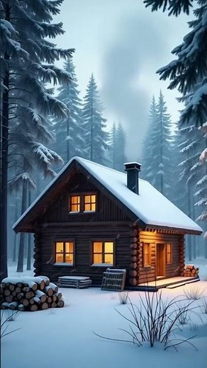 Snowfall & Solitude | A Cozy Swedish Cabin in the Winter Woods ❄️🔥