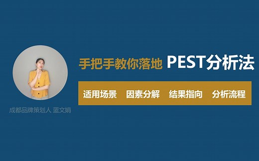 手把手教你用品牌营销分析工具之PEST分析法（上）