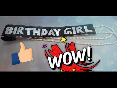 DIY Birthday Sash for girls😍 | BIRTHDAY GIRL🥳 | make at home