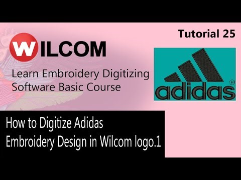 How to Digitize Adidas Embroidery Design in Wilcom logo 1