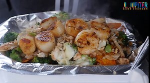 77K views · 3.9K reactions | Loaded Seafood Nachos (Crab meat, scallops, shrimp and salmon) & more at Norie's Lunchbox in Camden, NJ Follow me on IG, Youtube, Tiktok @JLJupiter Please support by simply following the page You can also support by purchasing some merch. Link below https://bit.ly/2BSABp6 | JL Jupiter | Facebook