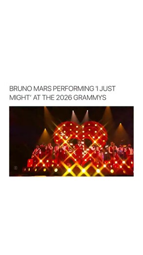 couples! 💫 on Instagram: "Bruno Mars took the Grammy stage with a standout performance of “I Just Might,” delivering one of the night’s most polished moments at the 2026 Grammy Awards."