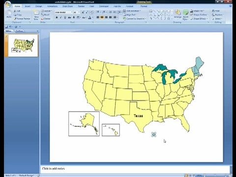 Adding Location PinPoints to PowerPoint Map