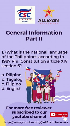 2024 Civil Service Exam Reviewer: Filipino National Language