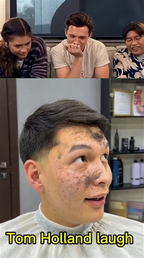 Tom Holland laugh part 62 | #TomHolland#FunnyShorts#ViralReaction#ComedyClip#CelebrityMoment