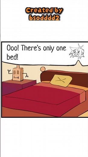 Frisk vs Chara for The One Bed! - Undertale Comic Dub #undertalememe #deltarunememes