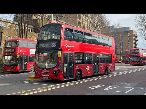 Full Route Visual. Route 58: Walthamstow Central - East Ham Central Park - 16979 (BV10WWG)