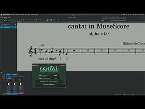 cantai intelligent singing synthesizer - alpha v4 in MuseScore!
