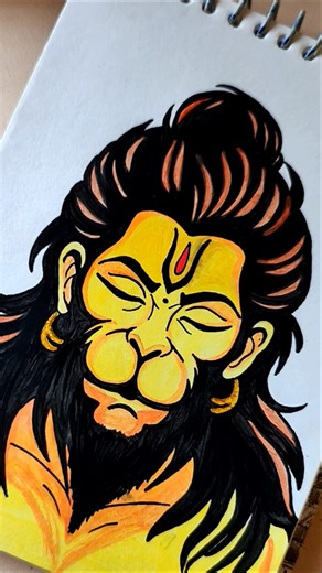 Painting of hanuman ji #hanuman #drawing