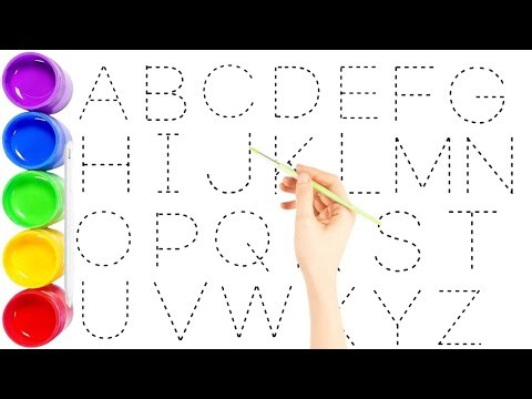 How to Write Letters for Children - Teaching Writing ABC for Preschool - Alphabet for Kids