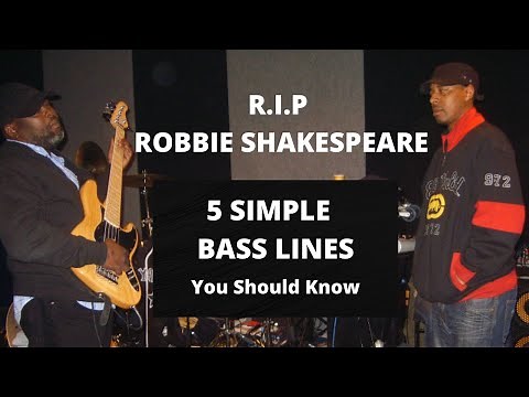 R.I.P ROBBIE SHAKESPEARE 5 SIMPLE BASS LINES YOU SHOULD KNOW
