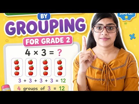 Easy Multiplication for Kids | Grouping Method | Grade 2