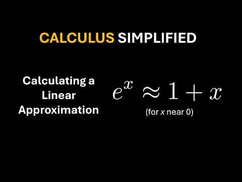 Calculating a linear approximation (involving e^x)