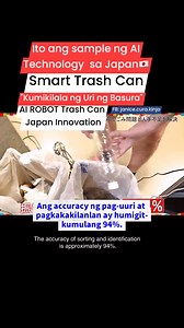 5.9K views · 20 reactions | Smart Trash Can / AI Robot Technology in Japan. Meron na ito sa ibat ibang establishments sa Japan to promote AI Innovation to help the work more easier #AI #SmartTrashCan #basurahan #workers #Innovators #technology | Janice Cura Kinjo | Facebook