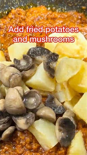 Better than restaurant? This 5-minute Potato Mushroom Masala says YES #recipe
