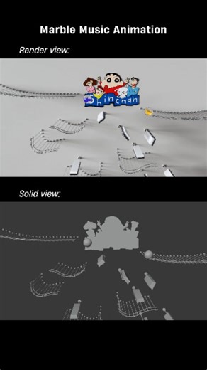 Aman Kumar | 3D on Instagram: "Made in Blender using Rigid Body. #blender #blendertipsandtricks #blenderinhindi #blenderforbeginners #3d #blendertips #3dinhindi #marblemusic #3danimation"