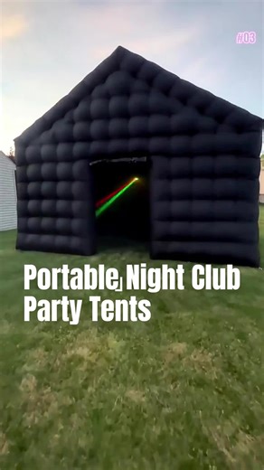 Black Inflatable Night Club Tent for Mega Disco Parties