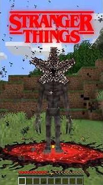 ¿Sobrevivirías a STRANGER THINGS en Minecraft? #shorts