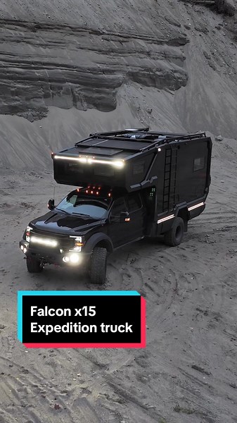 The wait is over! The Falcon X15, LOKI Expedition's ultimate adventure truck, has arrived and is ready to push boundaries. #overlanding #offroad #expeditionvehicle #F550 #superduty #dieseltrucks #expeditionvehicle #expeditiontruck #expeditionrig