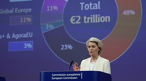 Von der Leyen anuncia un presupuesto récord de 2 billones para financiar una "nueva era" en la Unión Europea
